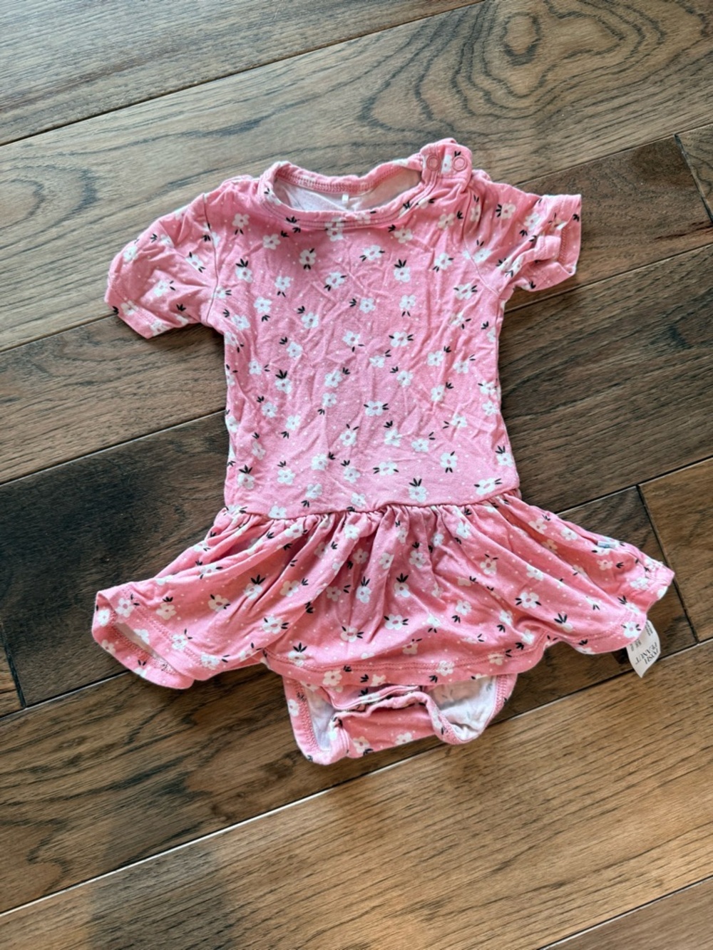 Posh Peanut pink twirl bodysuit dress